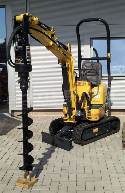 digga mini excavator auger attachment|mini excavator post hole auger.